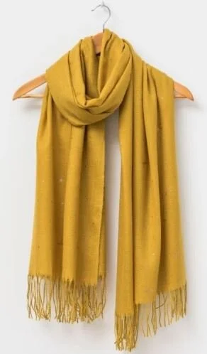 Stella + Gemma Gold Bird Mustard Scarf.JPG