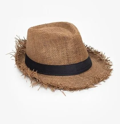 Antler Summer Fedora Raw Edge White 