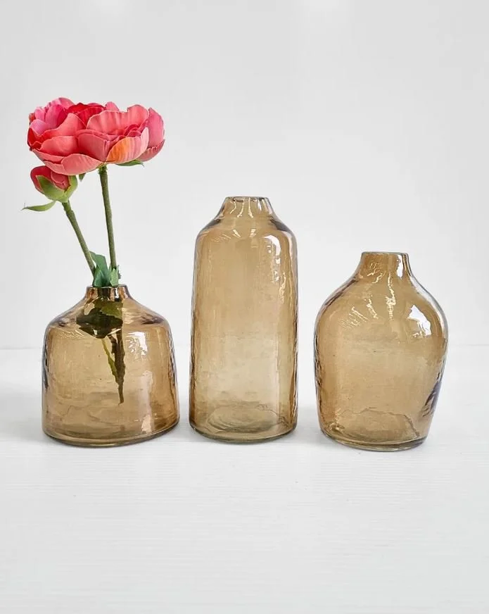 Creative Women Handblown Hammered Vases