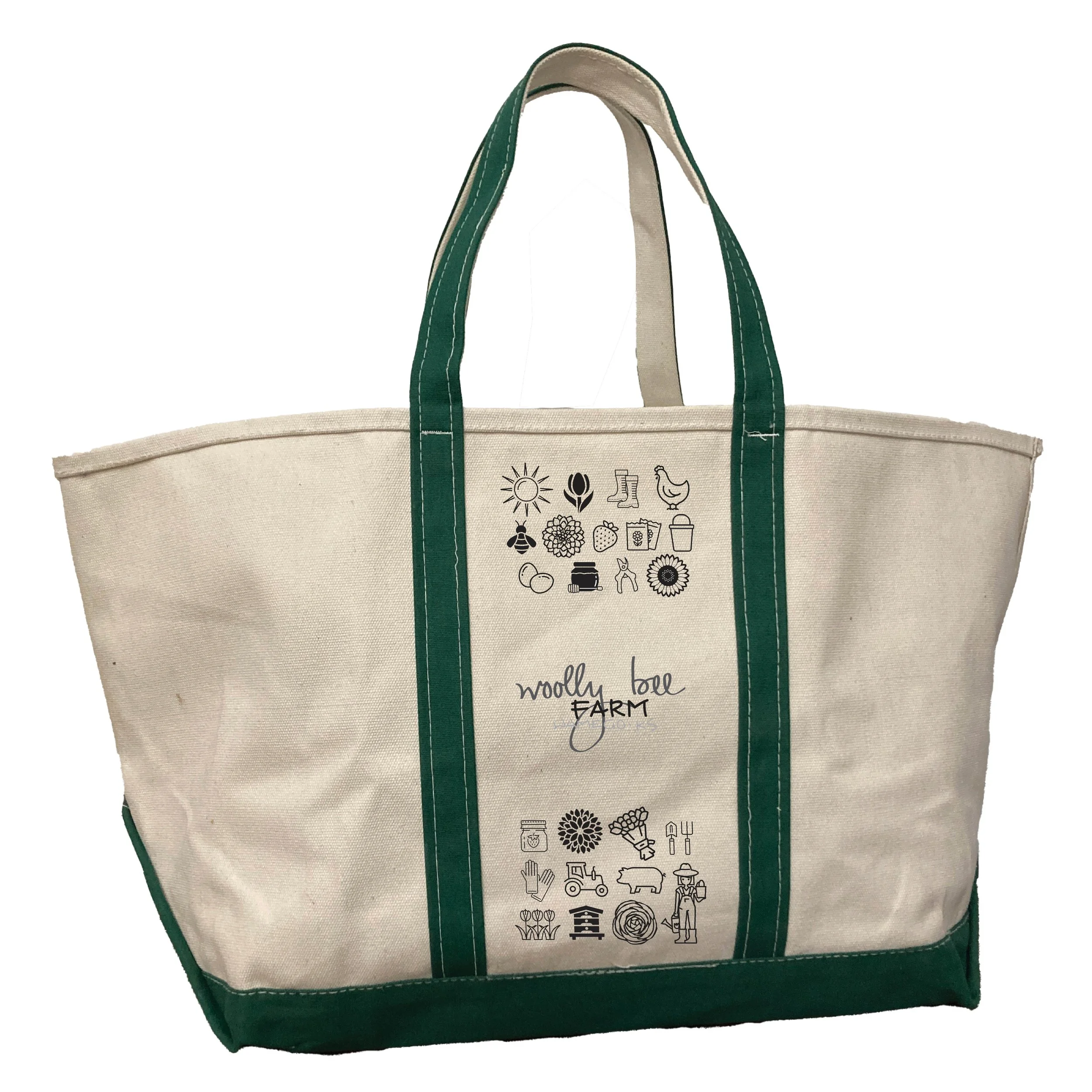 Woolly Bee Farm canvas tote