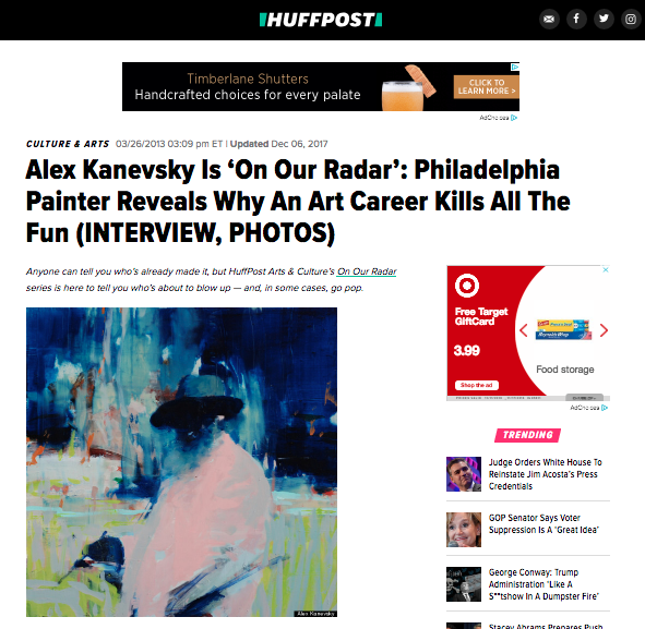 Creux Lies', "The Hearth," Cover Artist Gets On Huffington Post's Radar