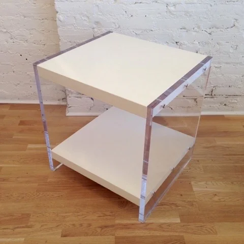 Ddf0021 Custom Lucite Side Table Decorum Decorative Finds