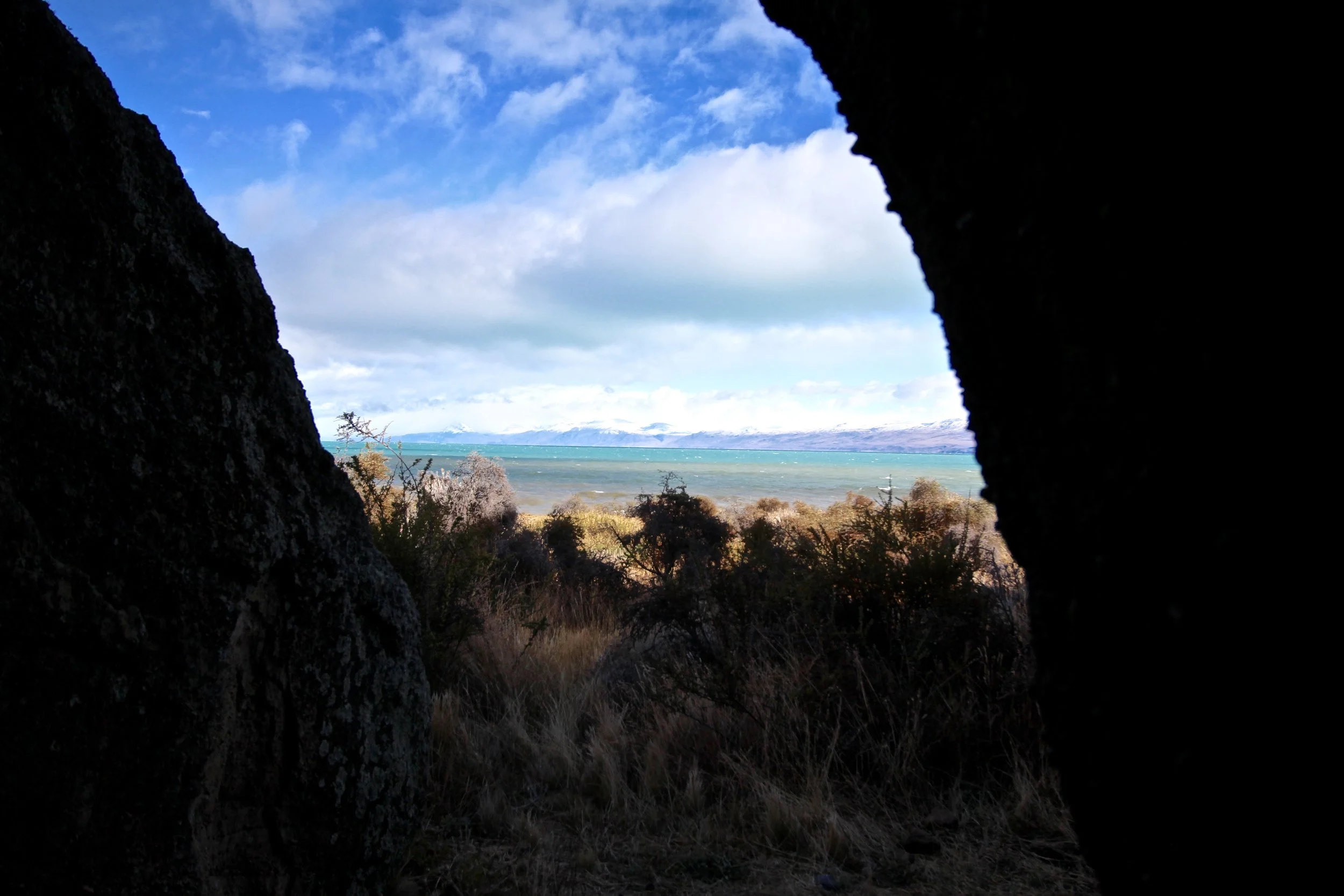 View of Lago Argentino from the caves 