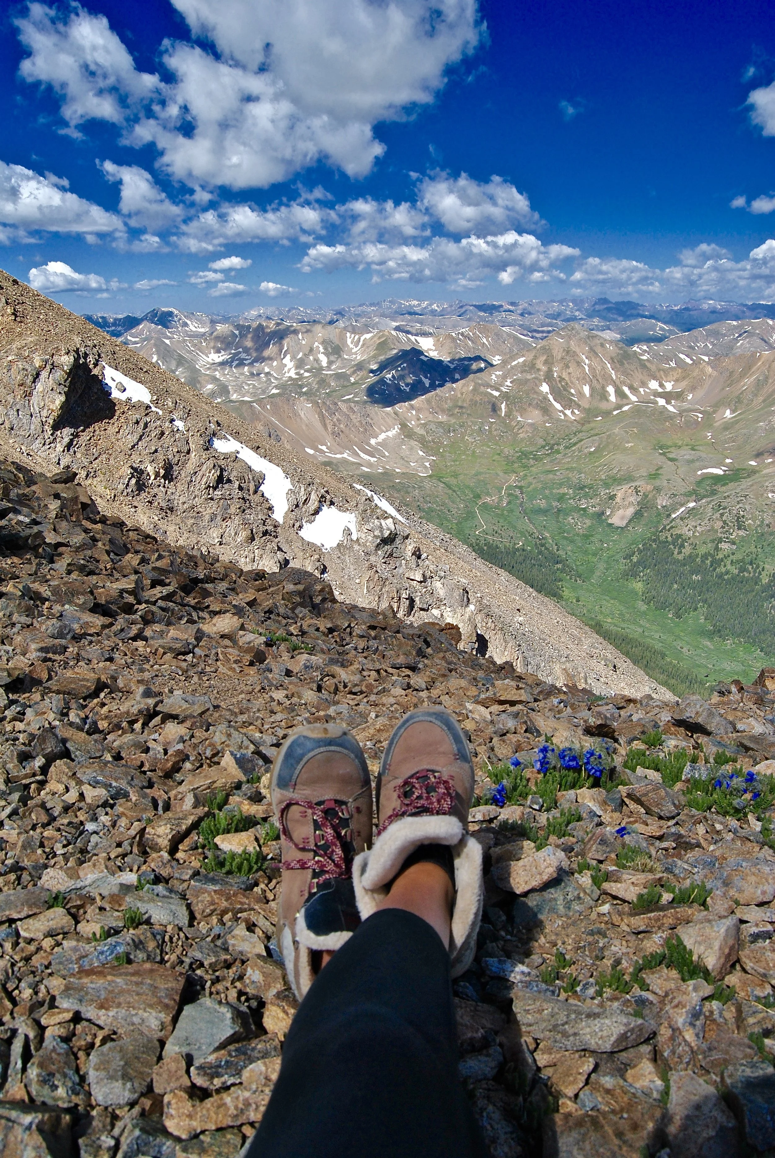 Glad I took my winter hiking boots - it was still cold, even in late June
