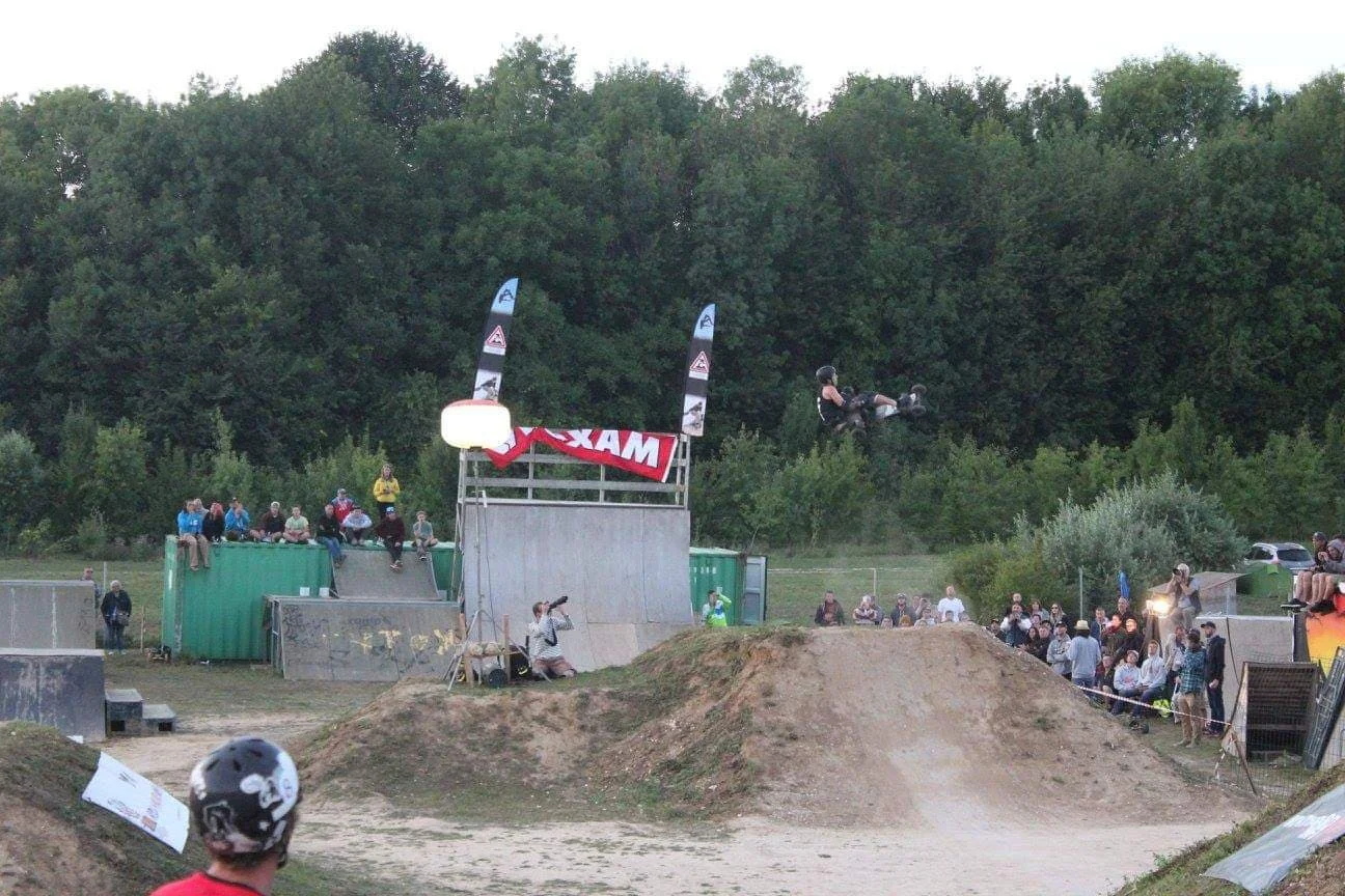 Matt Bring, mid-corked something or other. Good idea of what the jumps are like.