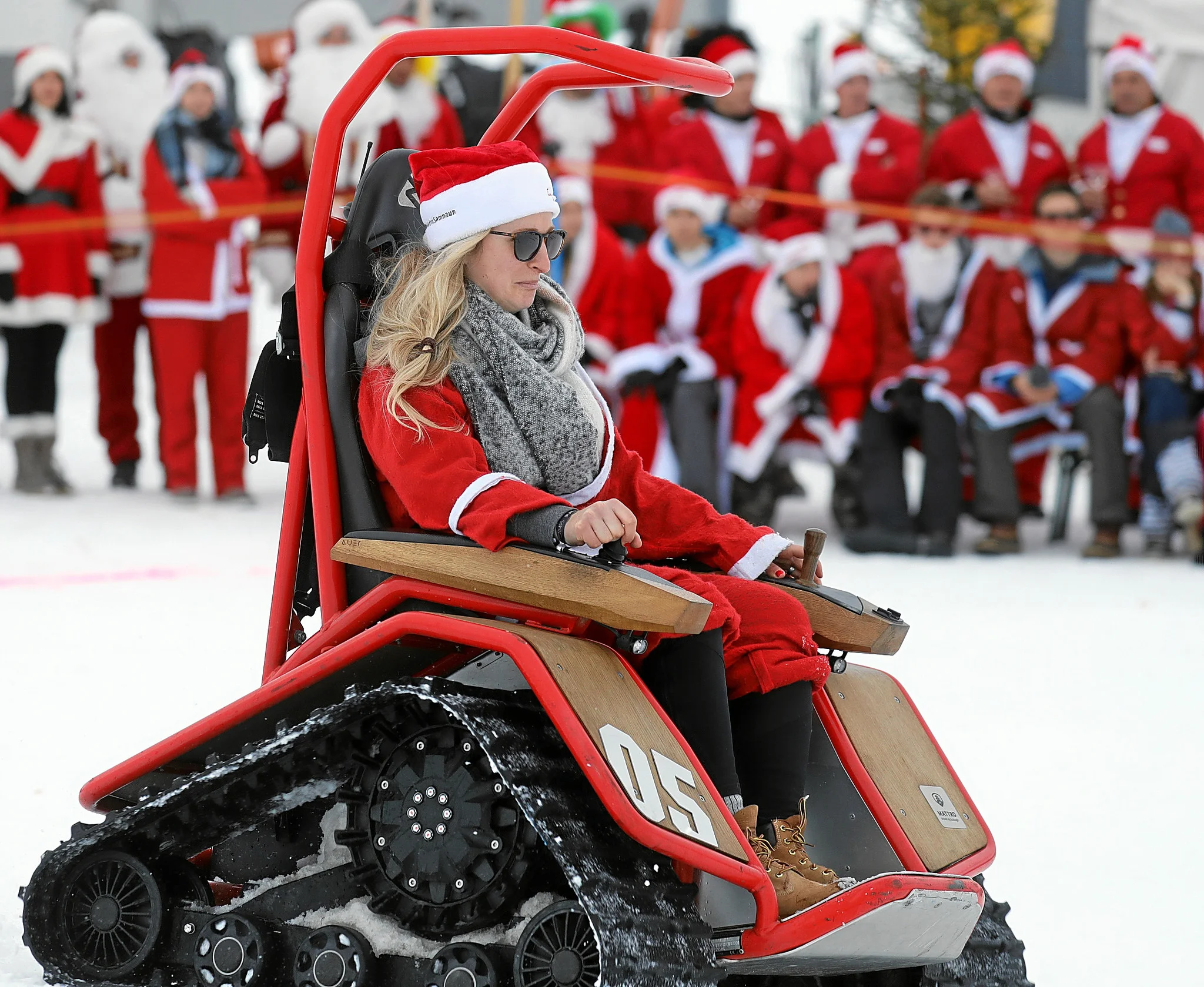 Santa has upgraded her sleigh Photo courtesy of Engadin Samnaun Val Mustair