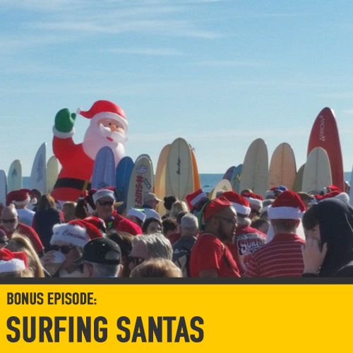 Surfing Santas