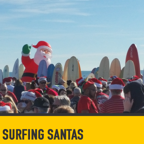 Surfing Santas