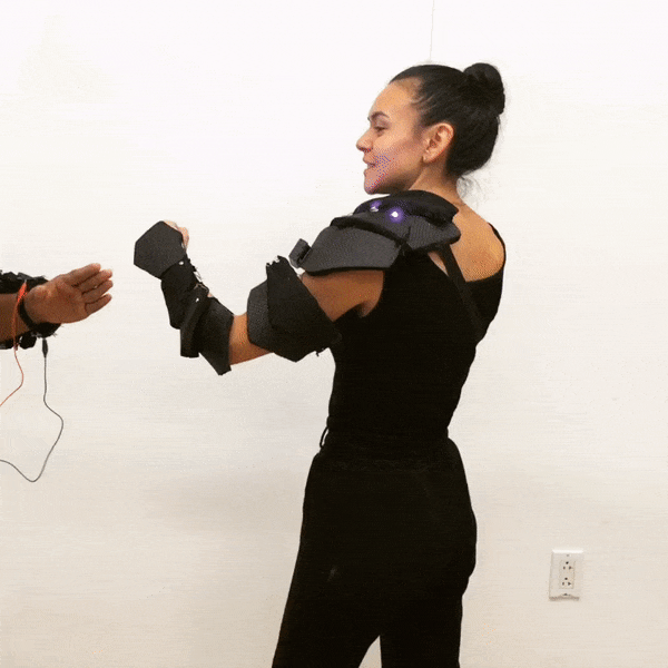 Created an interactive arm of armor embedded with pressure sensors and neo-pixels for a two-player, live action game.