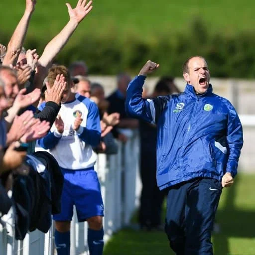 A fist pump from Team Cascadia Head Coach James Nichols. 