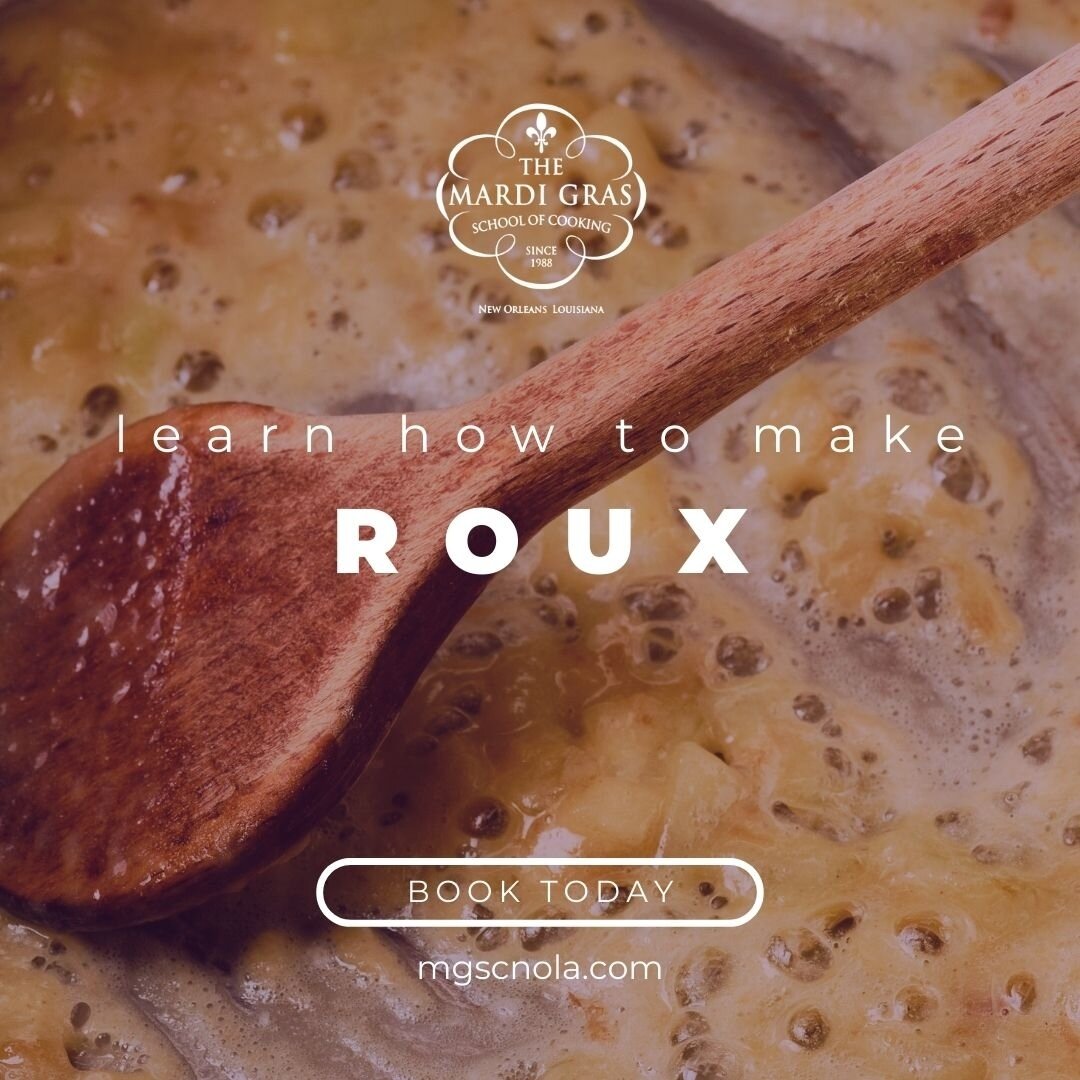 Roux: the foundation of New Orleans cuisine. 
Join our Roux Class to learn the secrets behind Gumbo, Etouffee, and Bananas Foster. Uncover the stories and techniques that make these dishes legendary. 
#CulinaryHeritage #MGSC