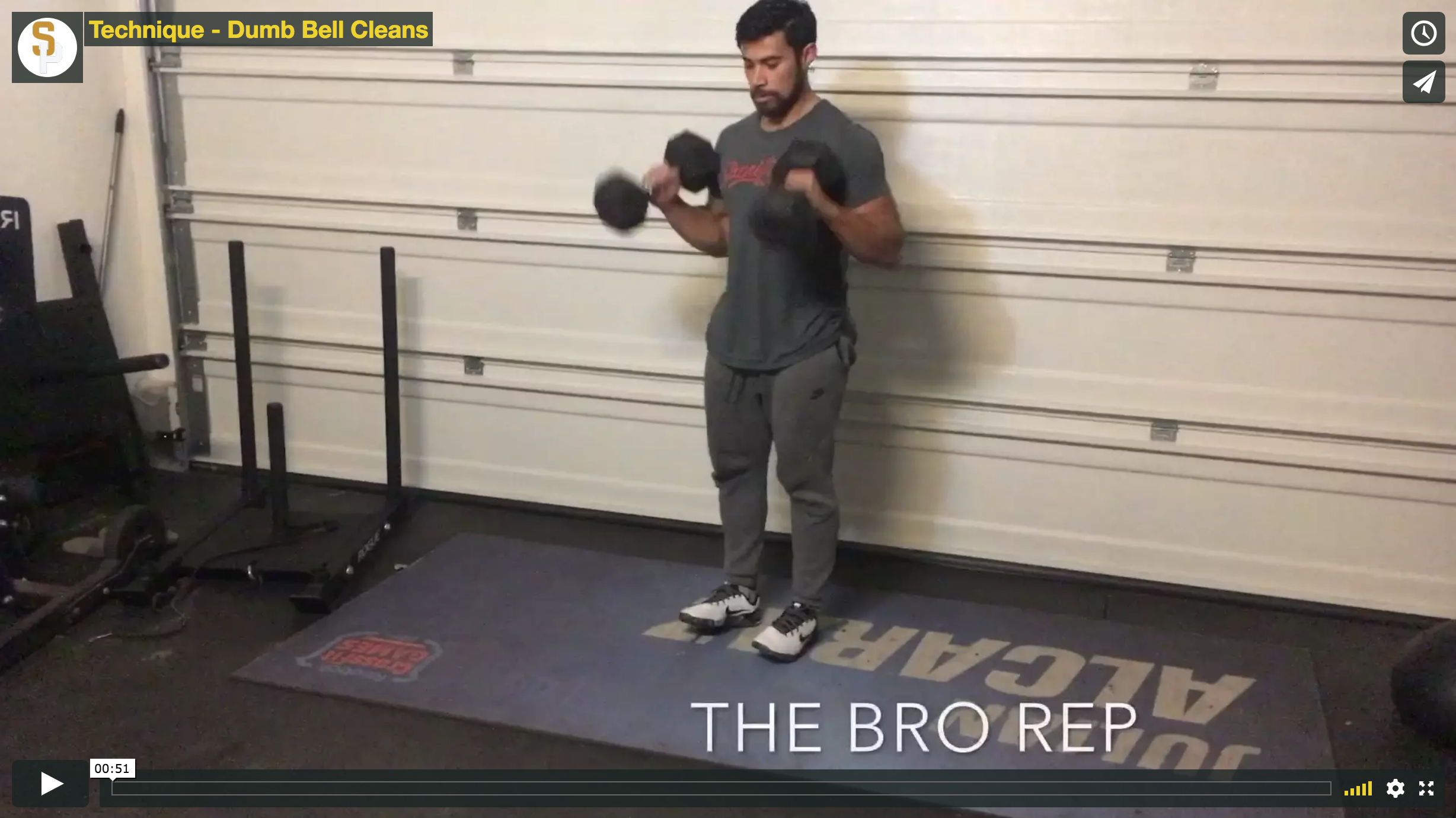 Technique - Dumb Bell Cleans