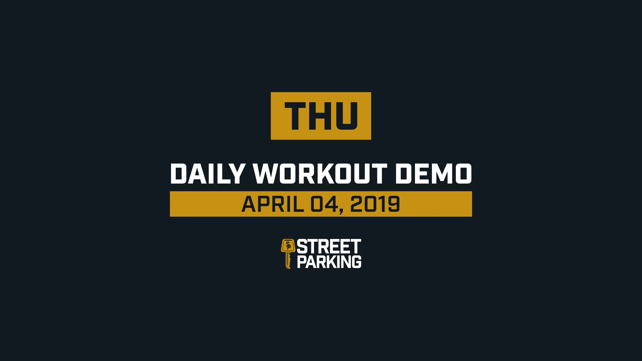 THURSDAY 04/04/2019