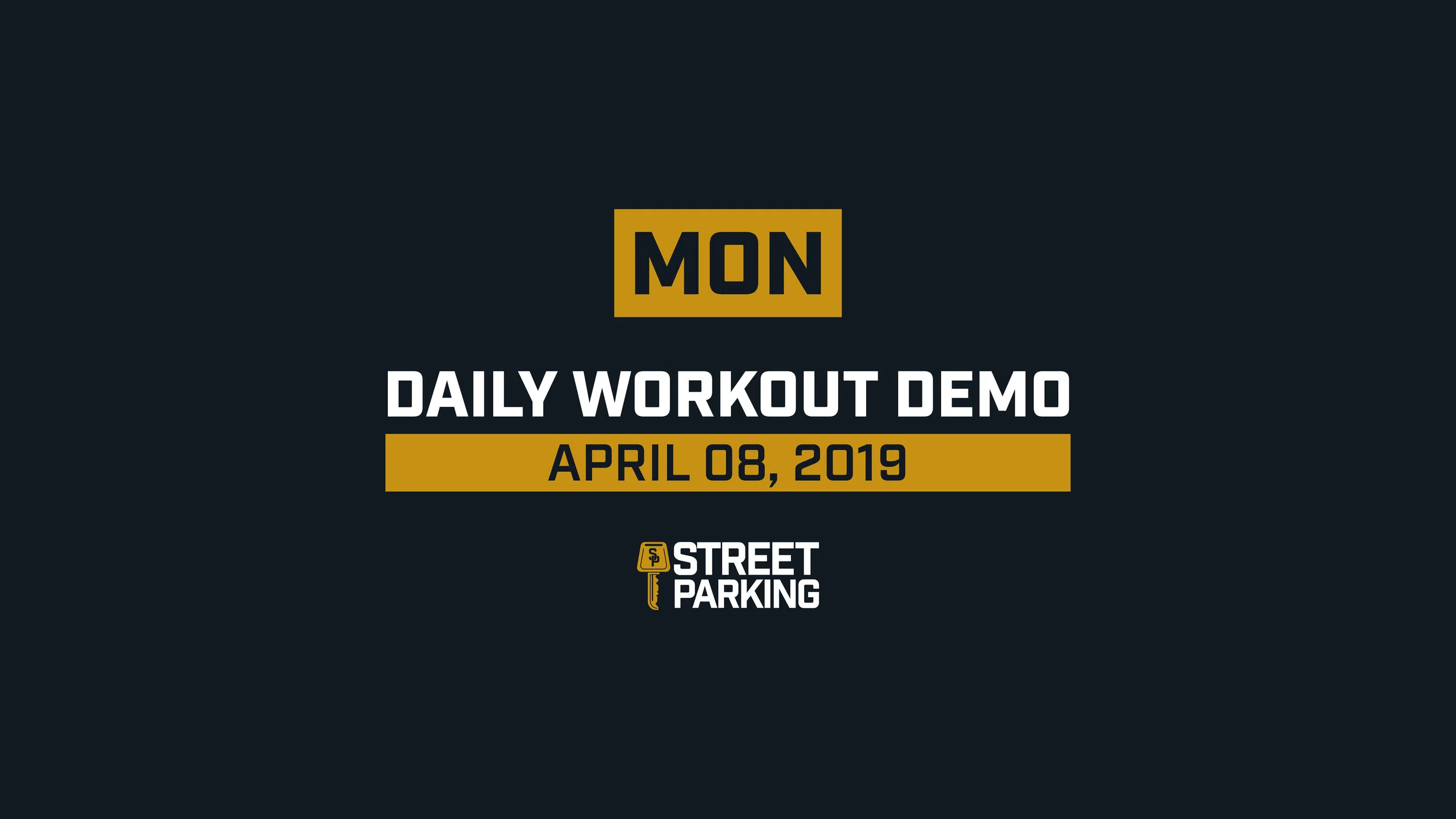 MONDAY 04/08/2019