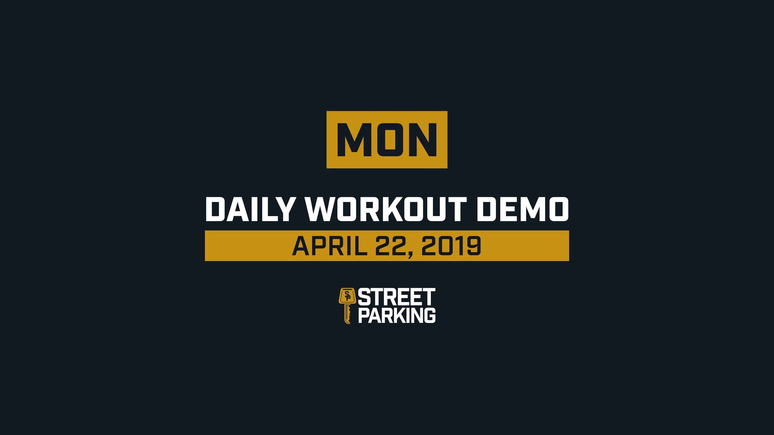 MONDAY 04/22/2019