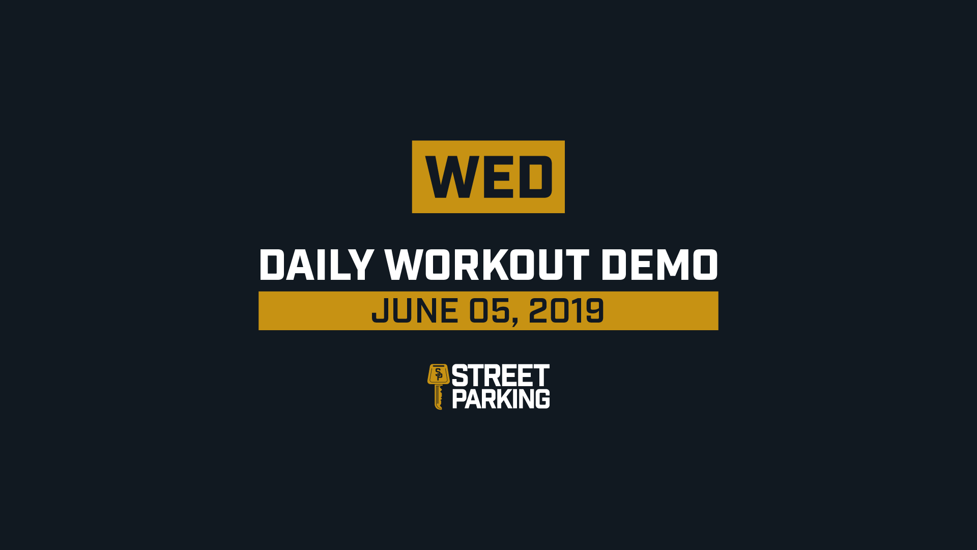 WEDNESDAY 06/05/2019