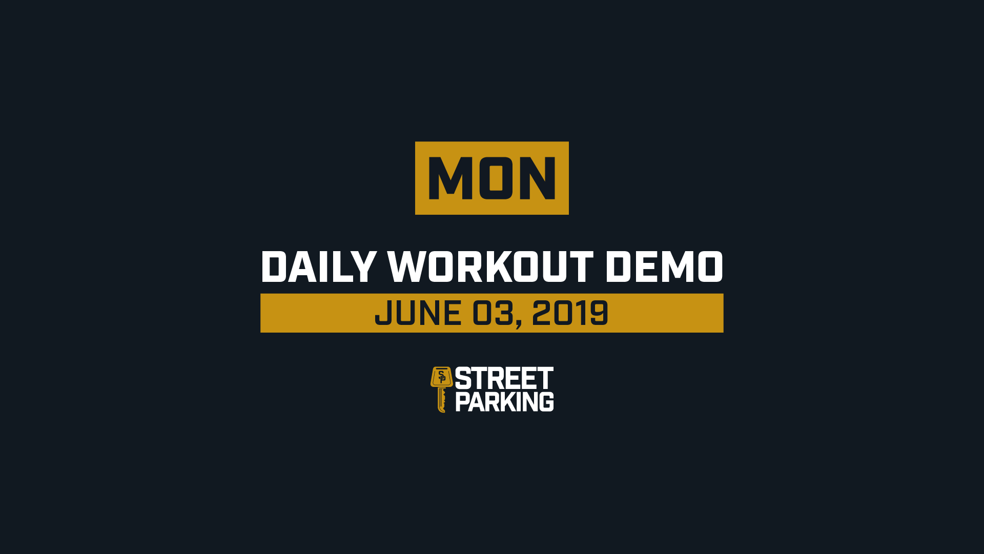 MONDAY 06/03/2019