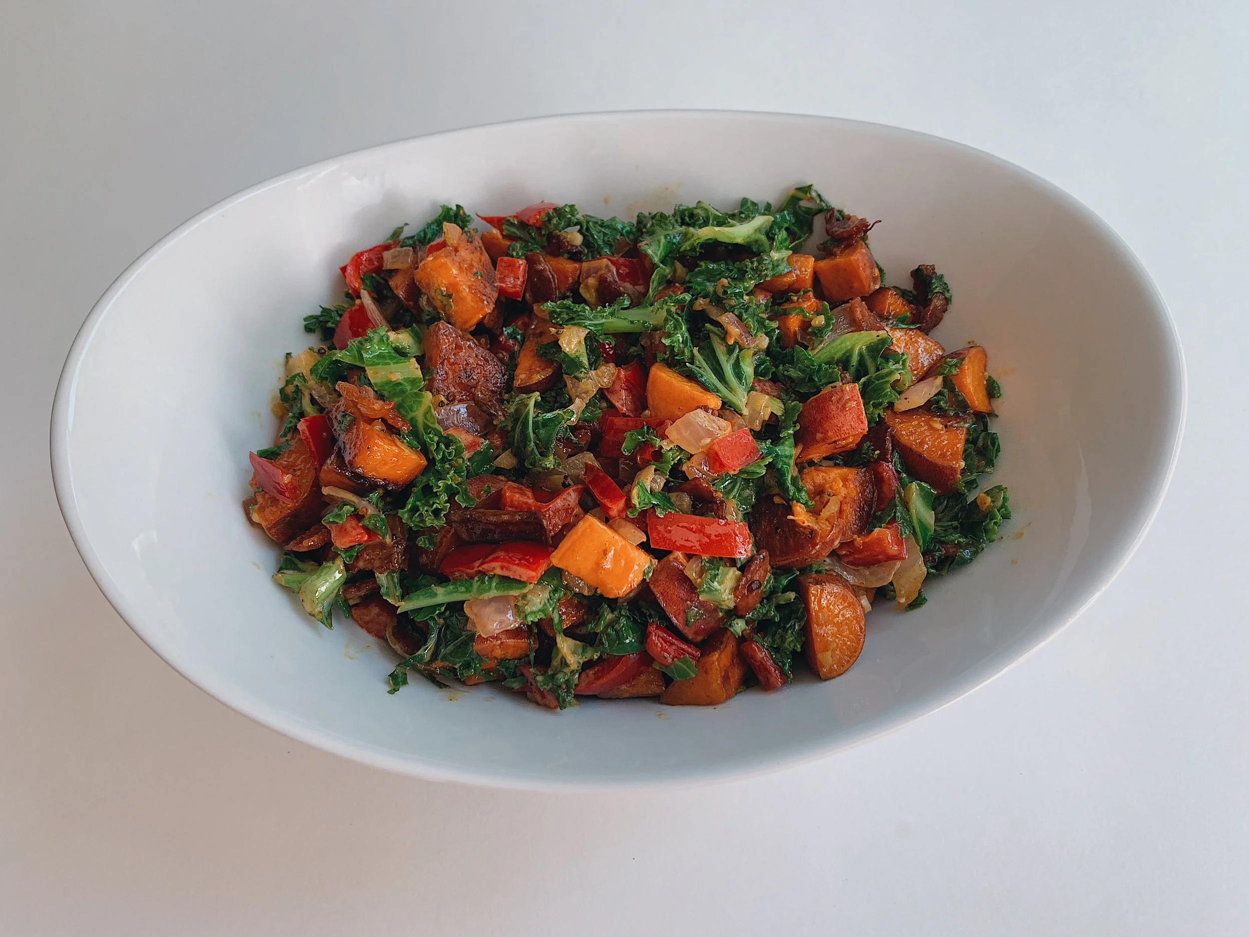 Warm Chipotle Lime Sweet Potato Salad