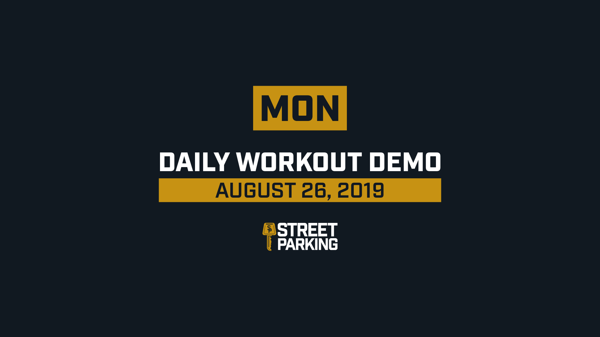 MONDAY 08/26/2019