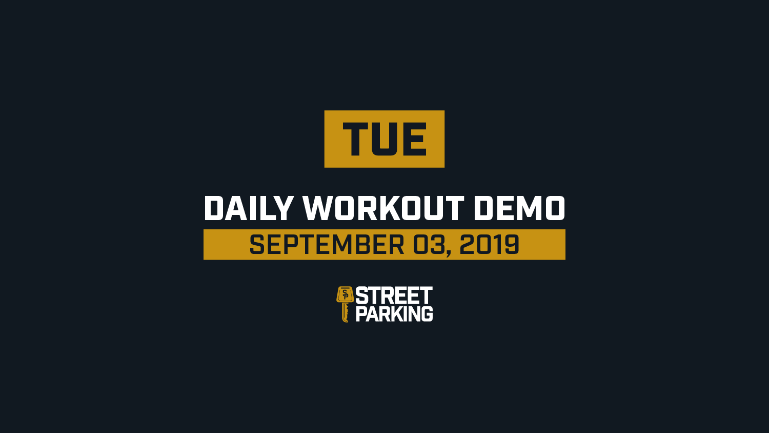 TUESDAY 09/03/2019