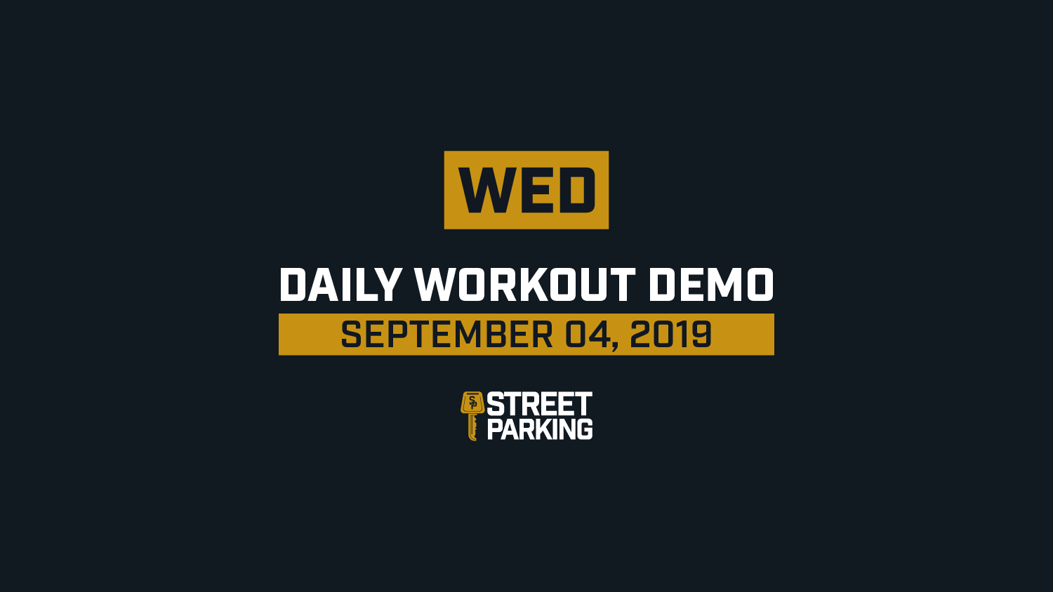 WEDNESDAY 09/04/2019