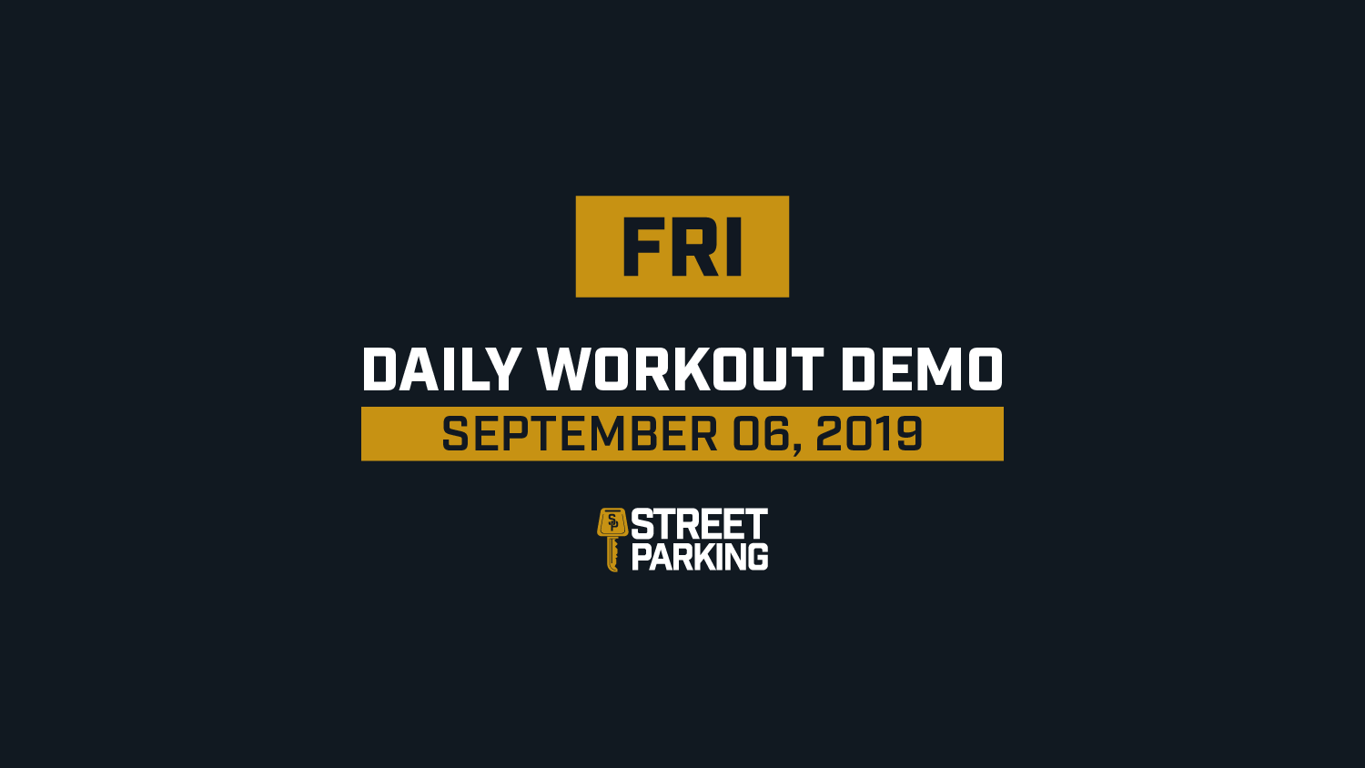 FRIDAY 09/06/2019