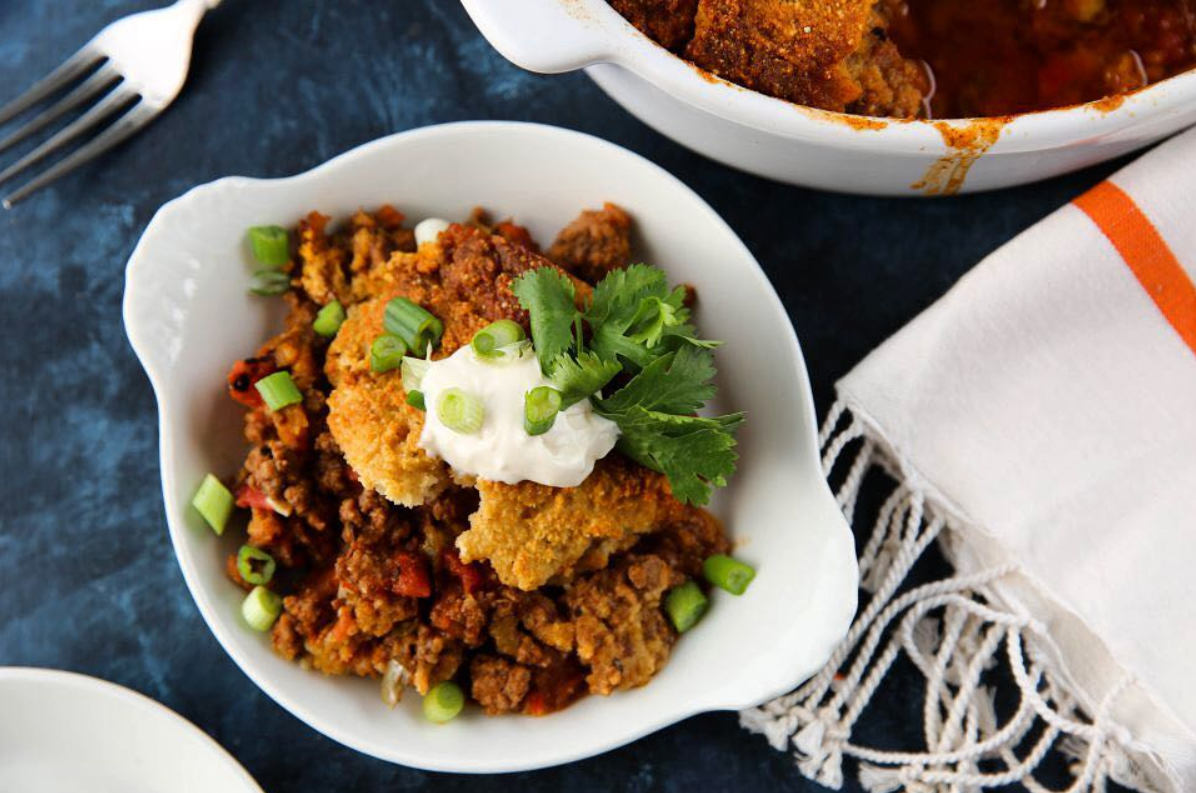 PaleOMG Chili "Cornbread" Casserole