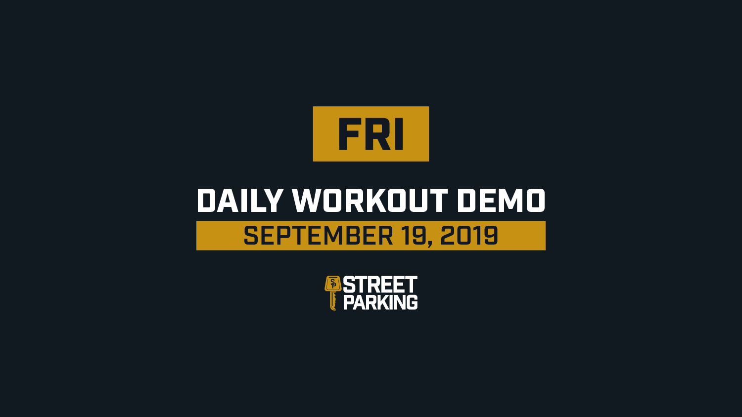 FRIDAY 09/20/2019