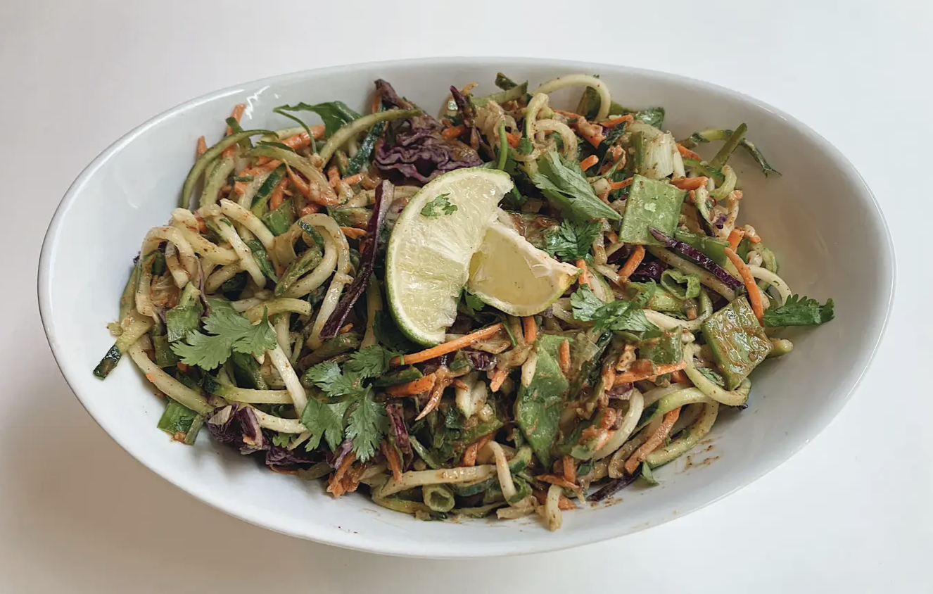 Spicy Asian Zucchini Noodles