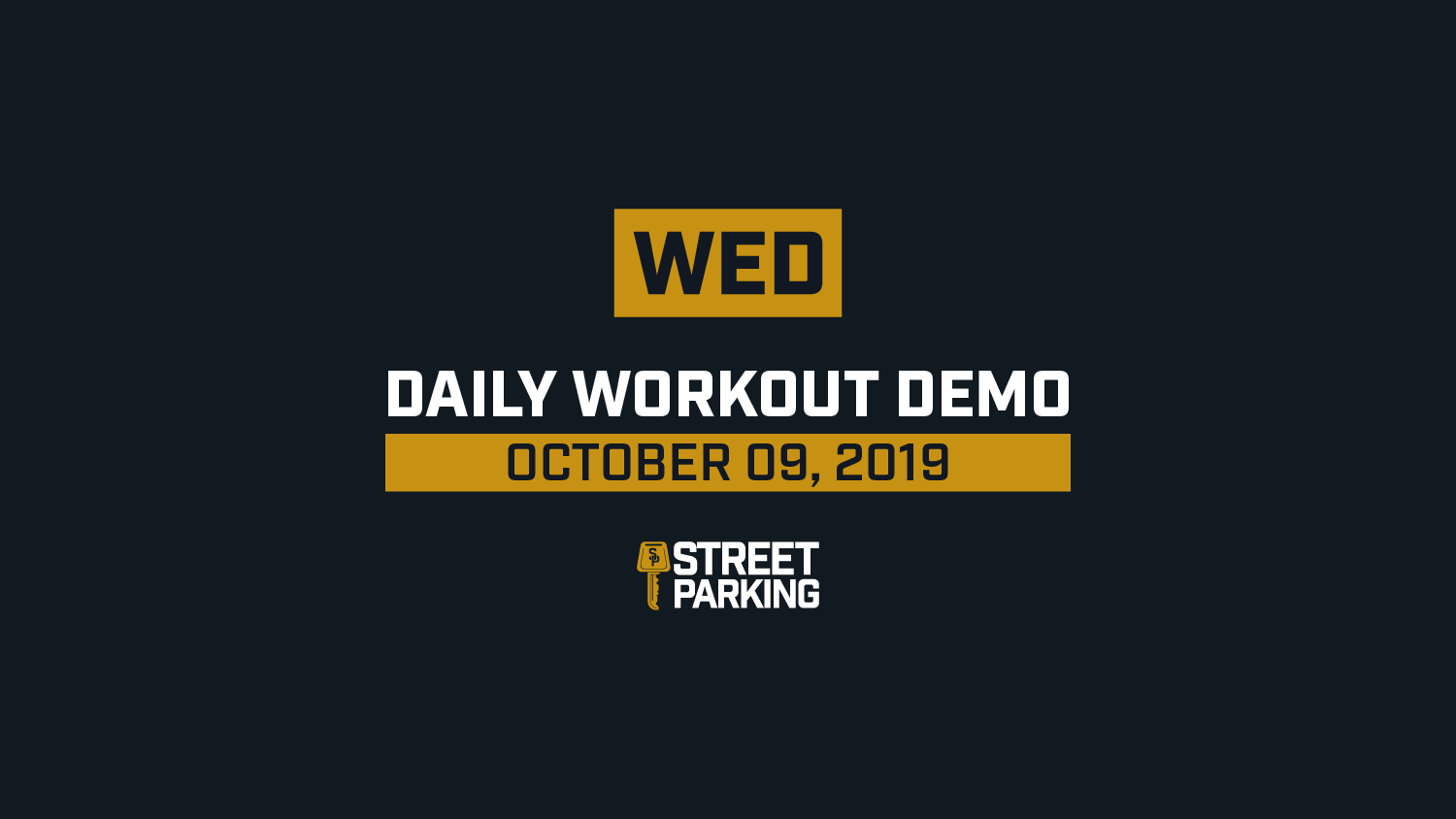 WEDNESDAY 10/09/2019