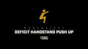 Deficit Handstand Push Up
