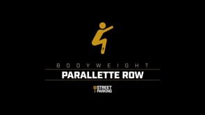High Parallette Row