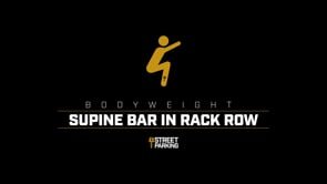 Supine Bar In Rack Row
