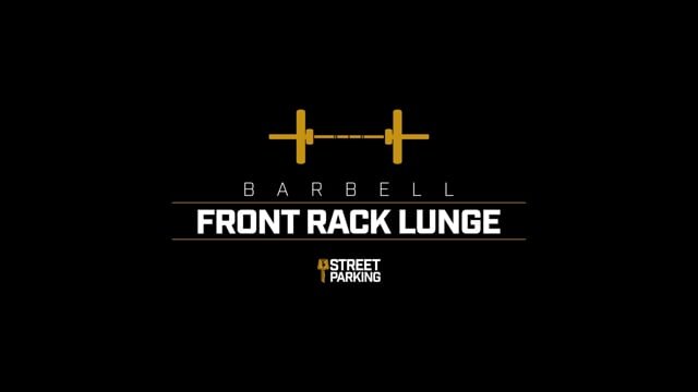 Barbell Front Rack Lunge