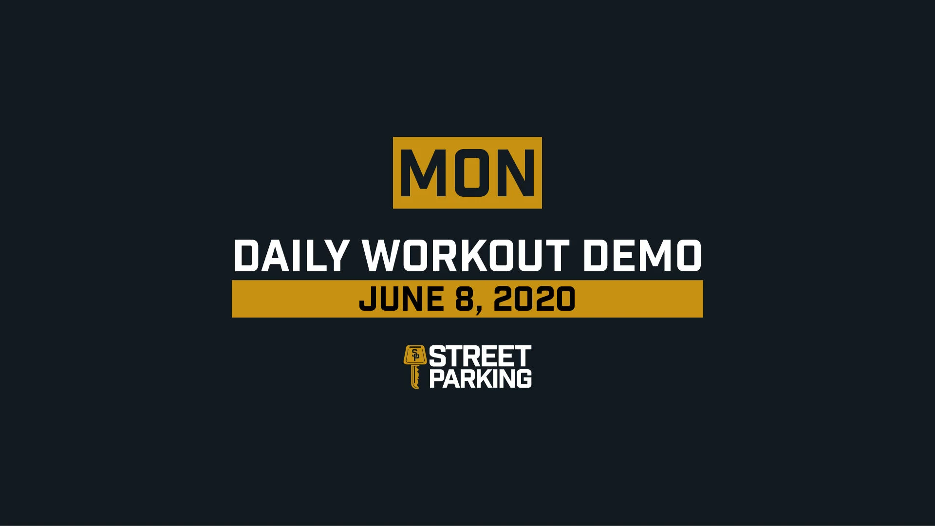MONDAY 06/08/2020