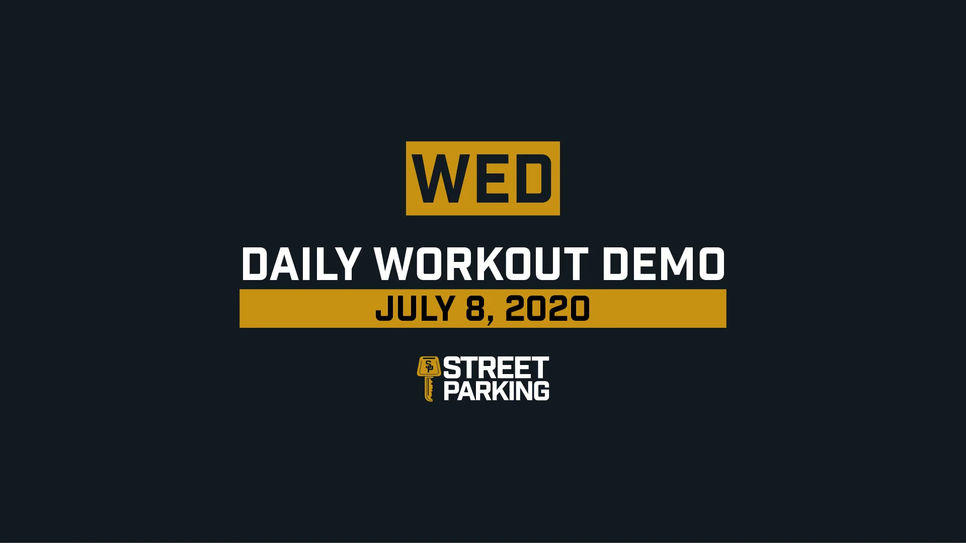 WEDNESDAY 07/08/2020