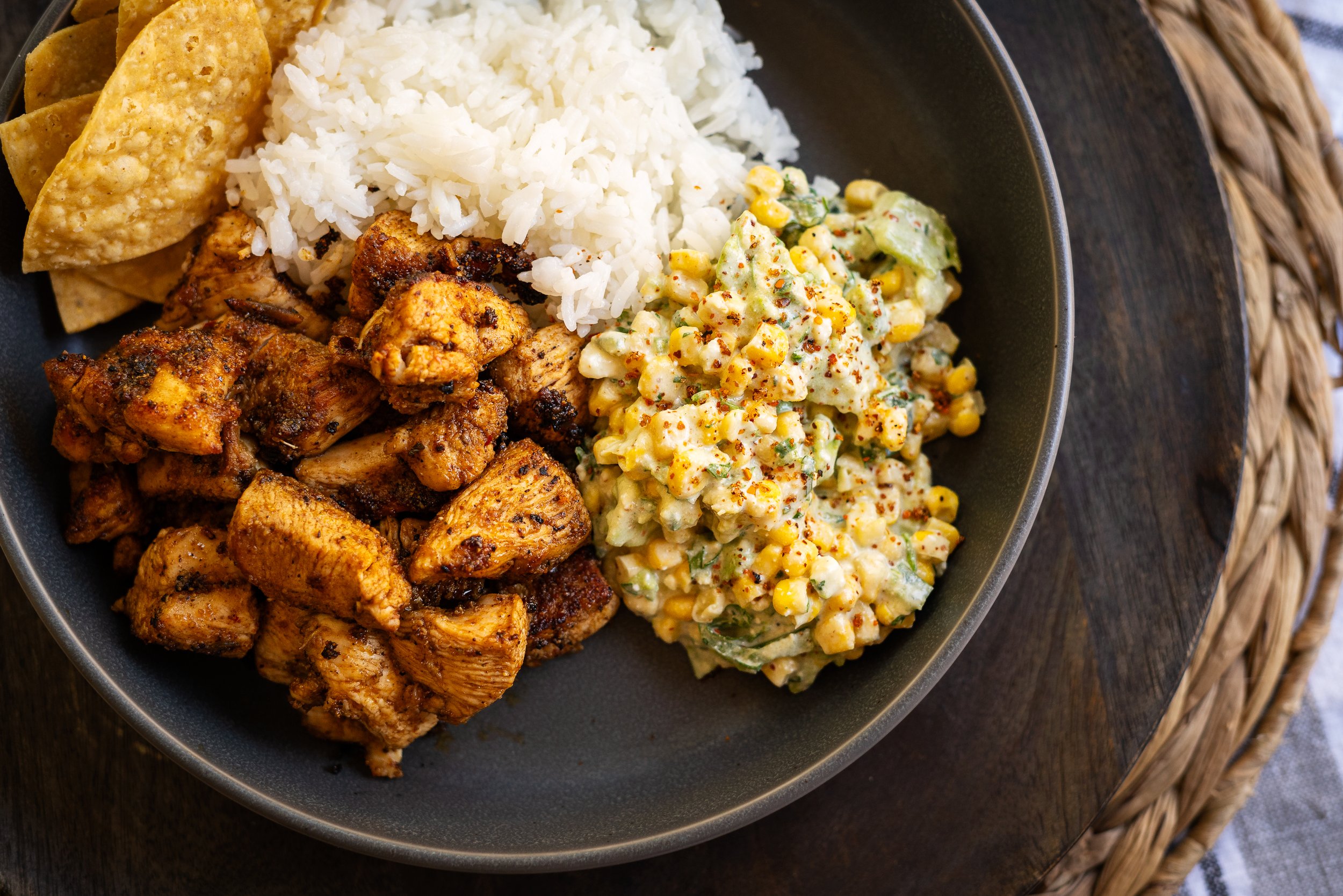 Street Corn Chicken Bowl