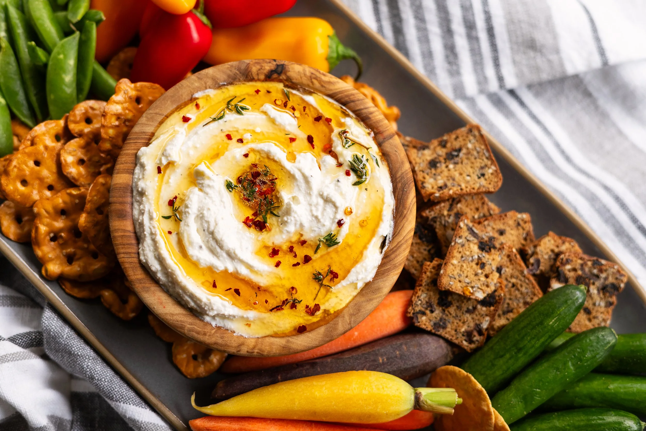 Hot Honey Whipped Feta