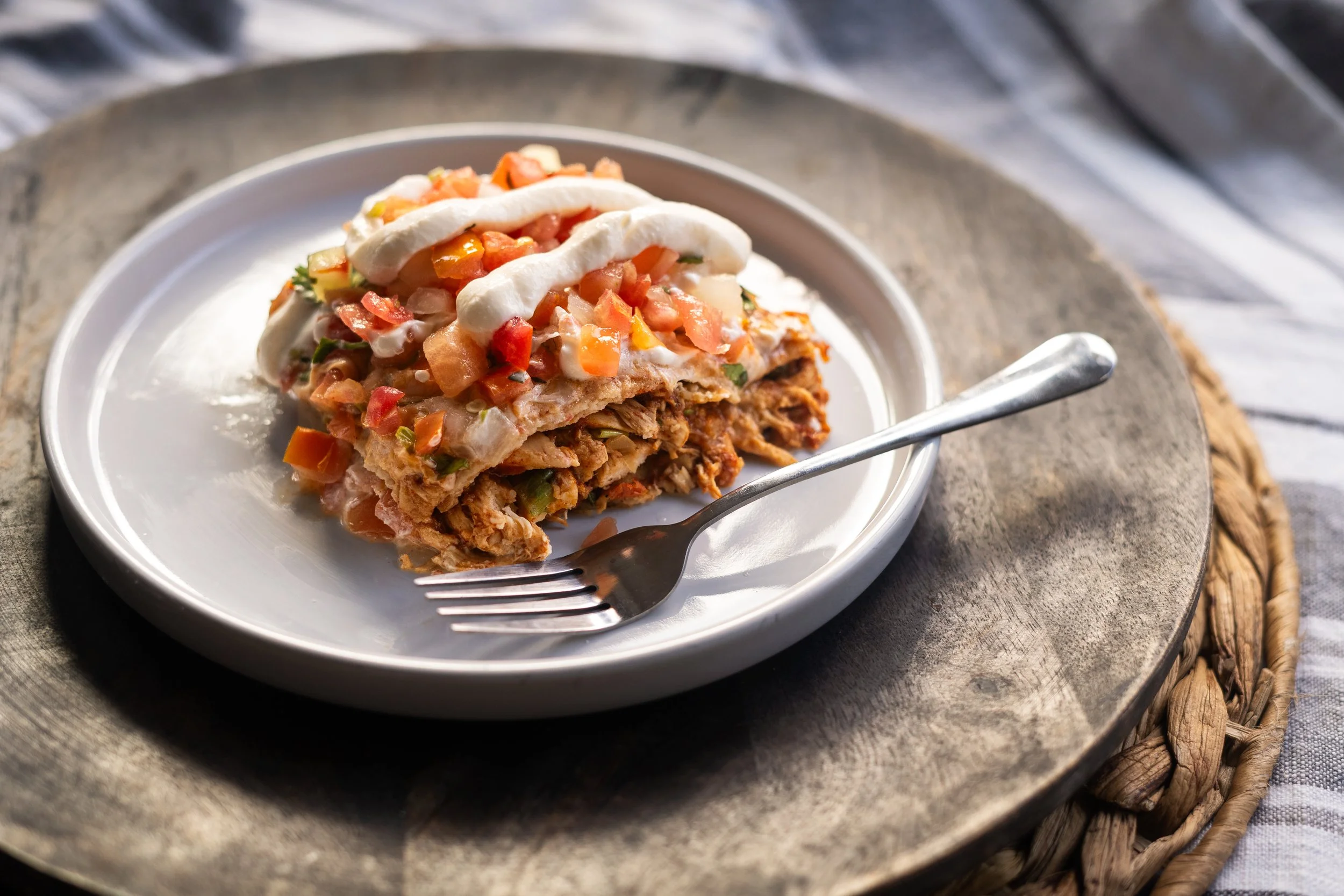 Sheet pan chicken enchiladas