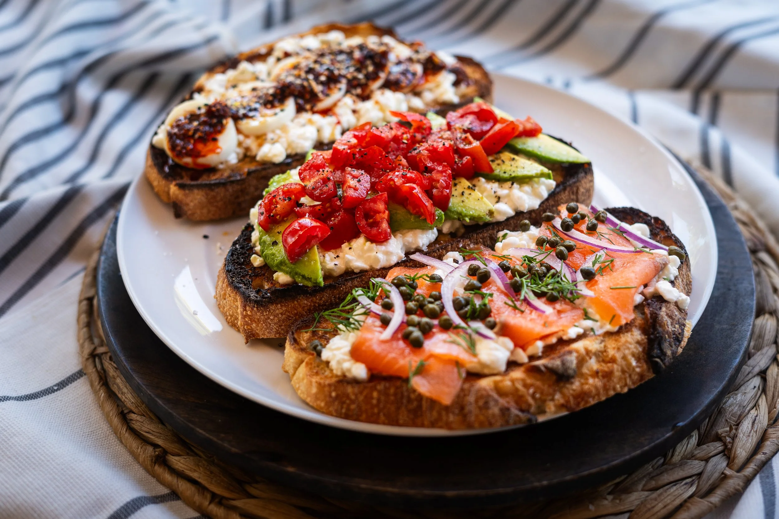 3-Way Cottage Cheese Toast