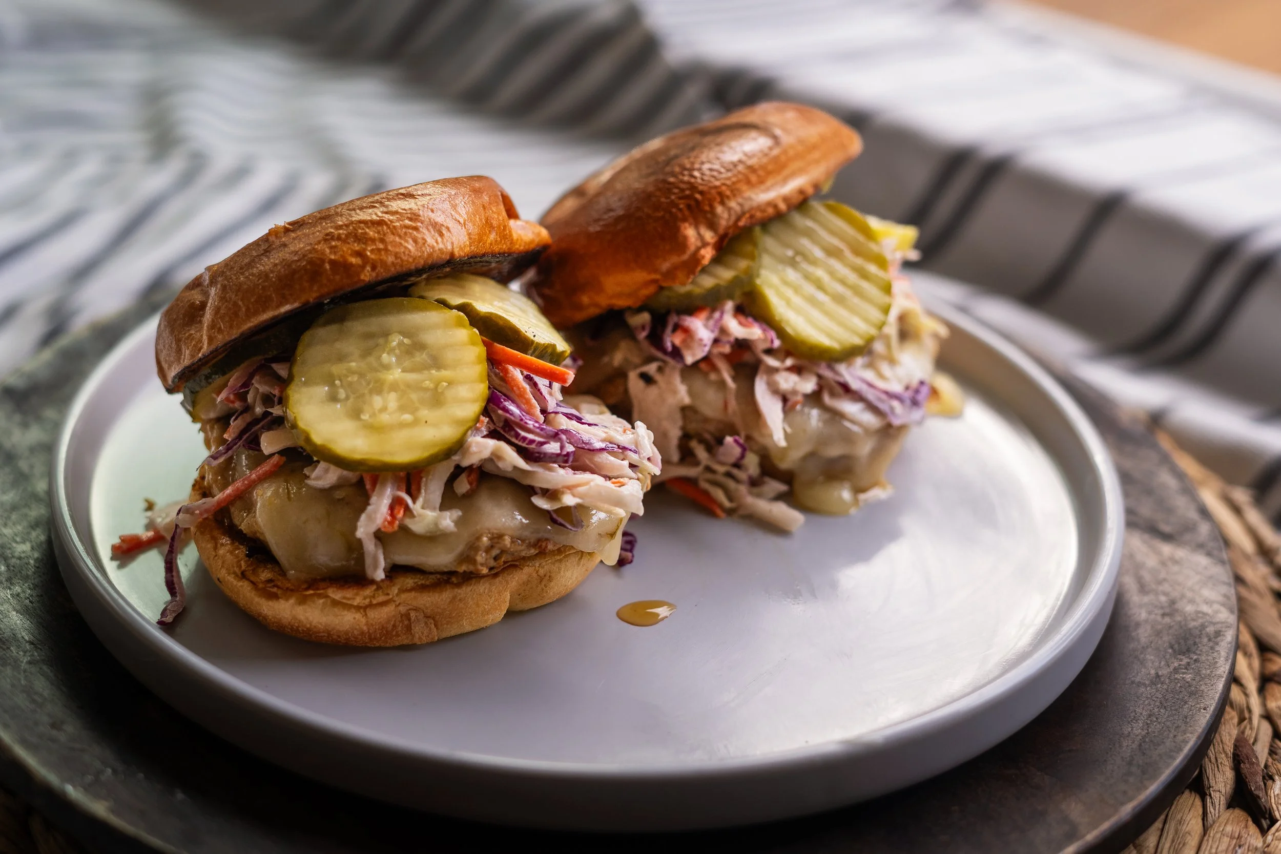  Hot Honey Chicken Burgers