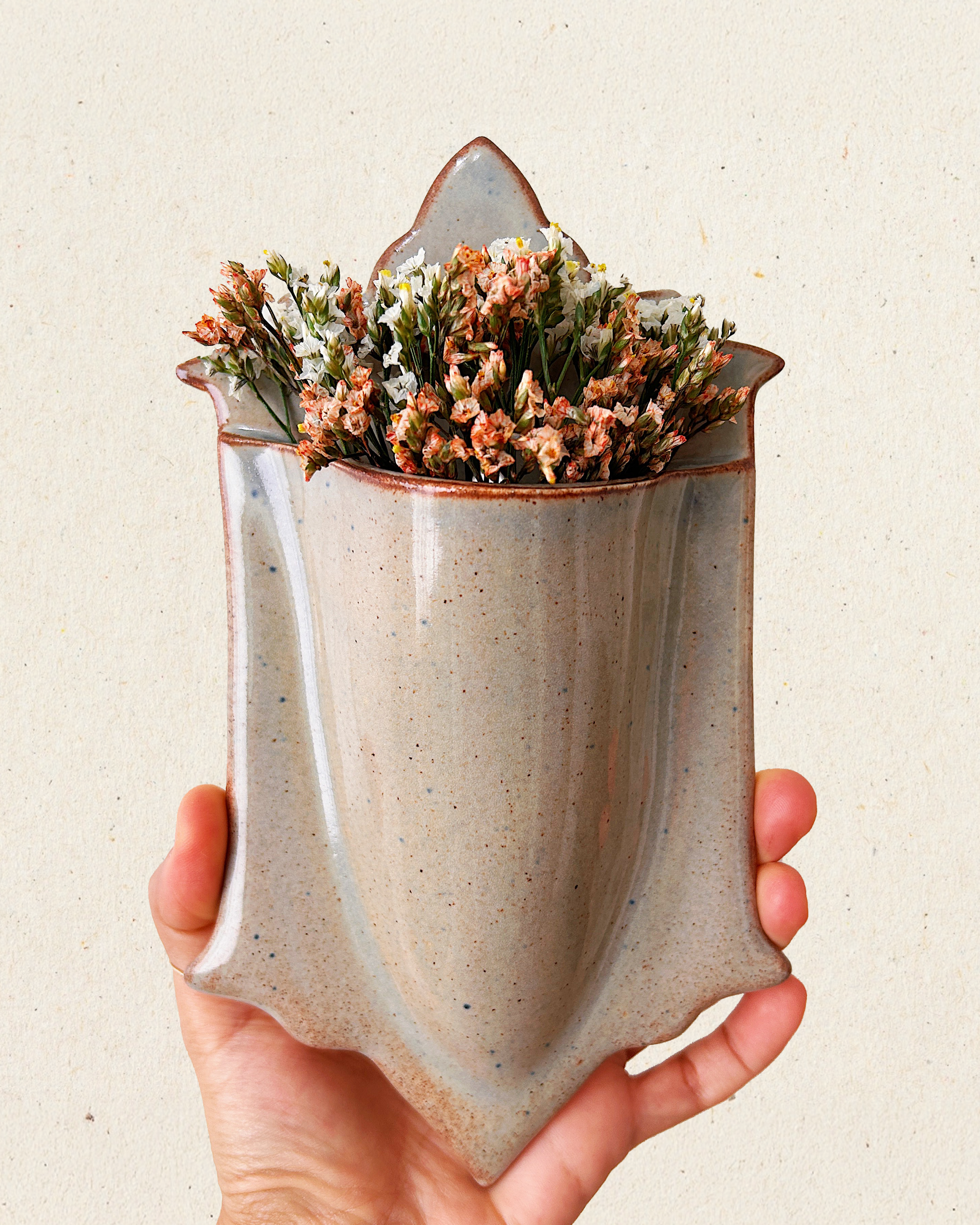 Stone Grey + Shino — 9" (Blueberry Truffle)