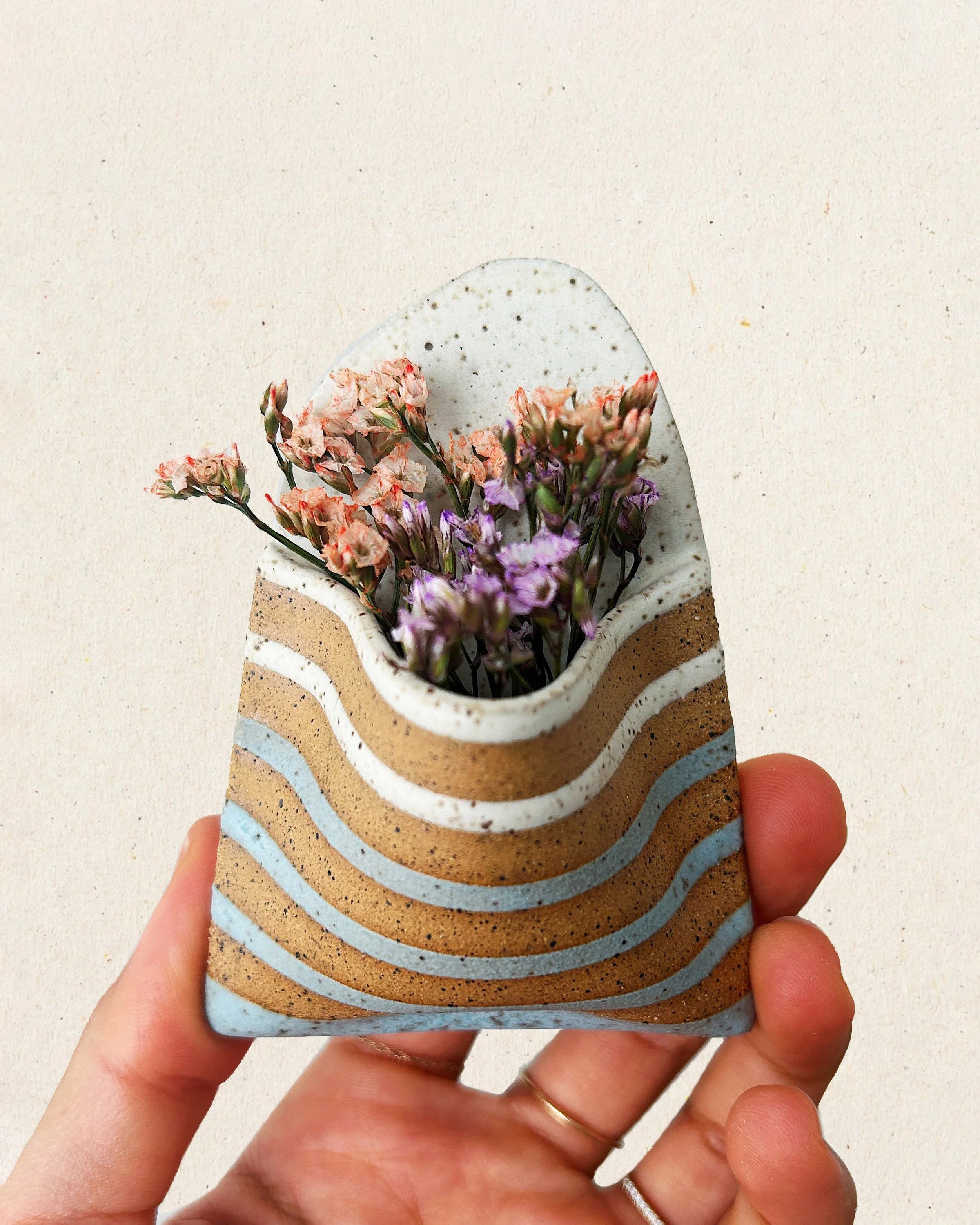 Oatmeal + Aqua — 3.5" (Blueberry Swirl)