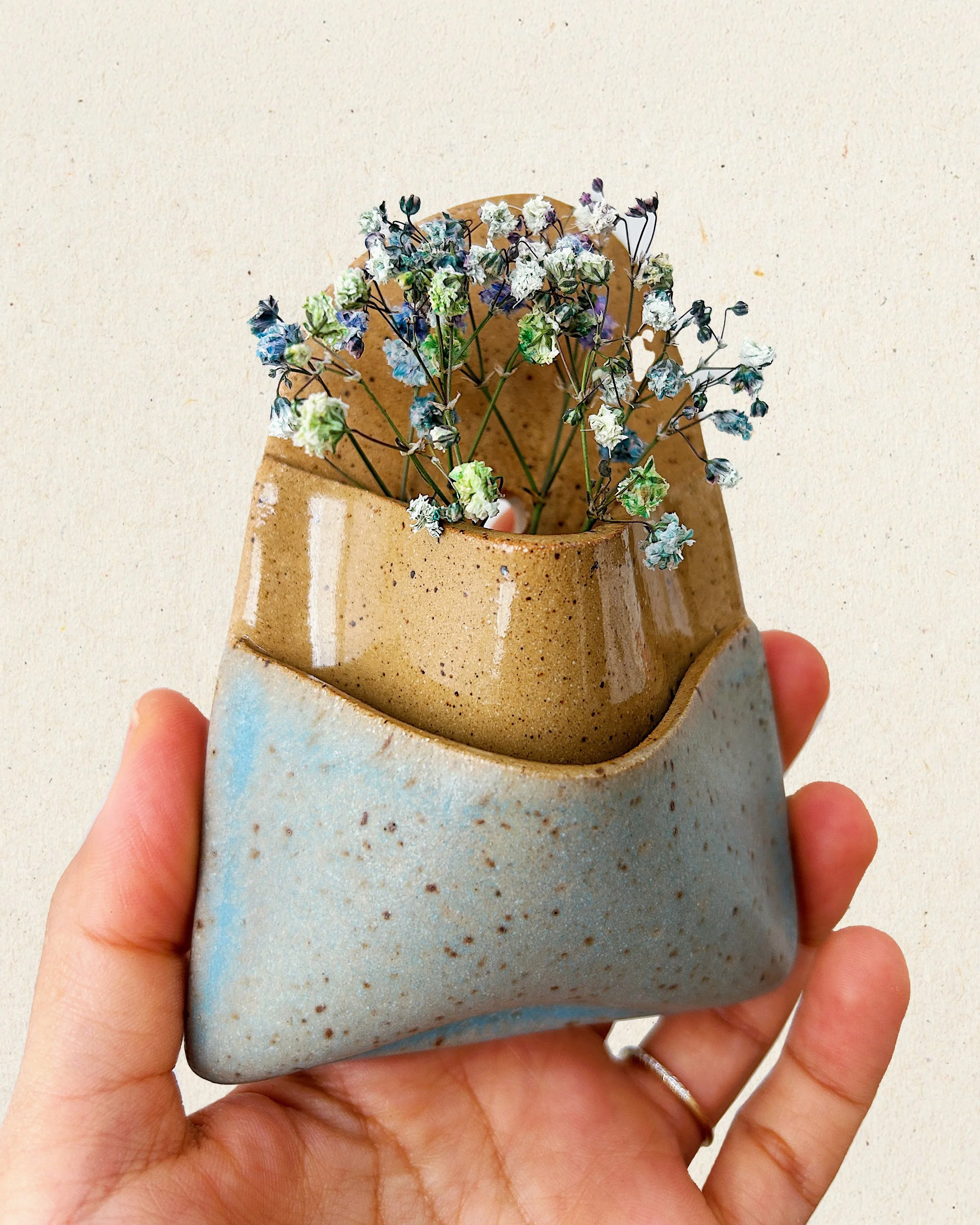 Clear + Aqua — 5" (Blueberry Scone)