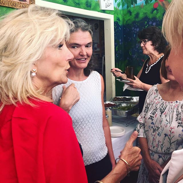 We had the pleasure of meeting Dr. Jill Biden this morning at @eatdellz on the Crosstown! It was great hearing her stories from the White House and the campaign trail.