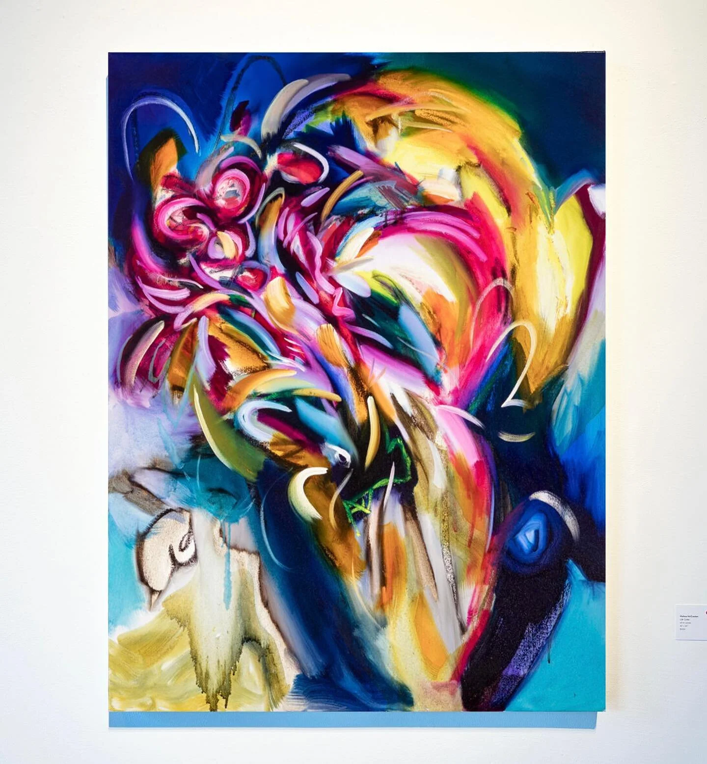 I&rsquo;d missed drawing and took a leap of faith with oil pastels on this one. Very happy with how it turned out - so expect more of this style in the future! (And expect a lil print too&hellip;)

Life Cycles
40x30&rdquo;
oil + pastel on canvas