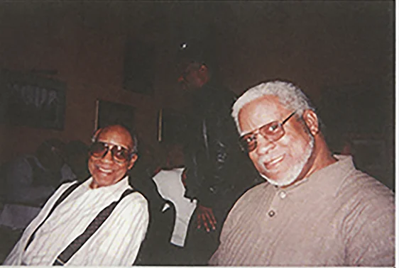 Mr. Fay Gordly and brother Tyrone Lee Gordly. Tyrone Lee Gordly served in Airforce and retired from Post Office, Gordly-Burch Family Archive.