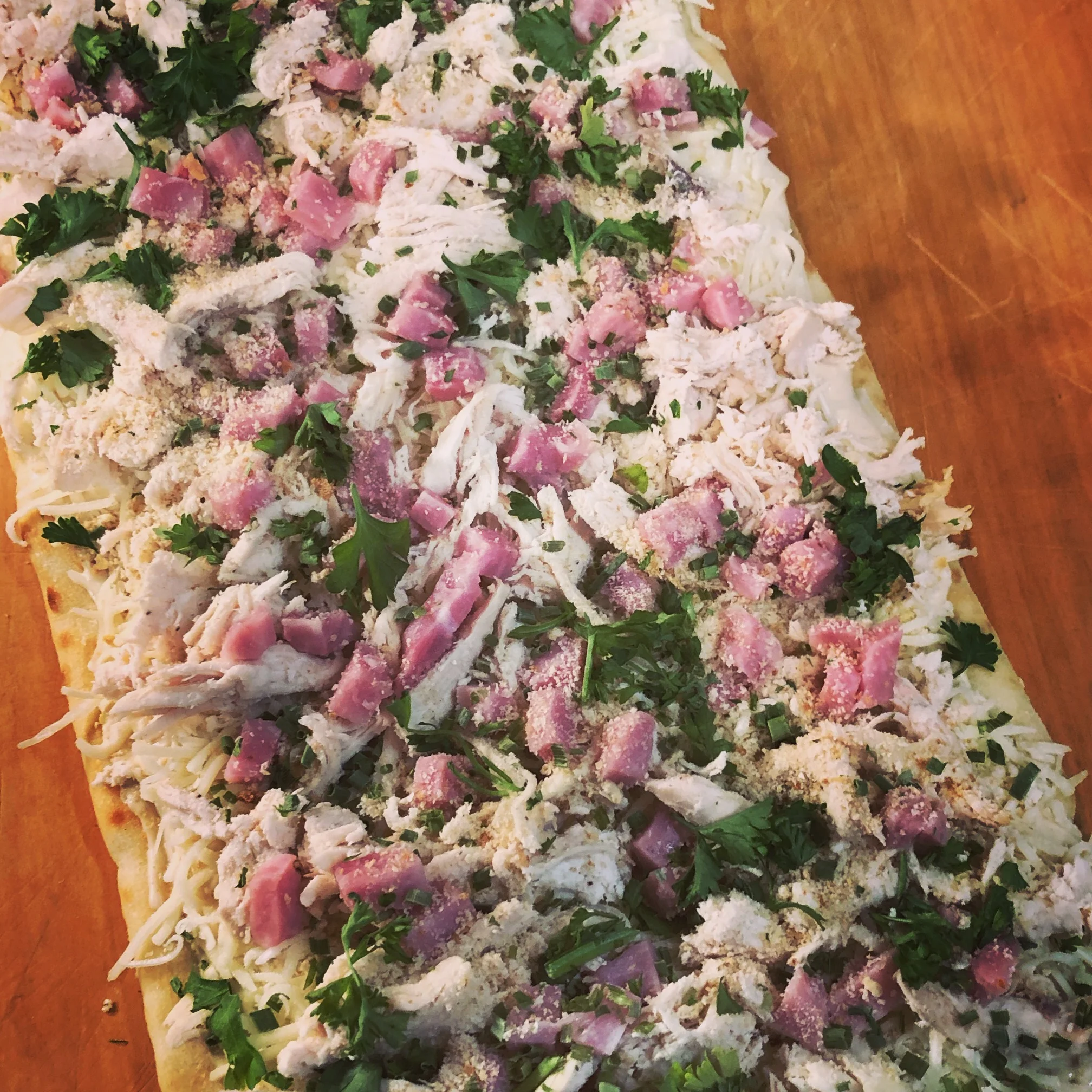 Recipe: Chicken Cordon Bleu Flatbread