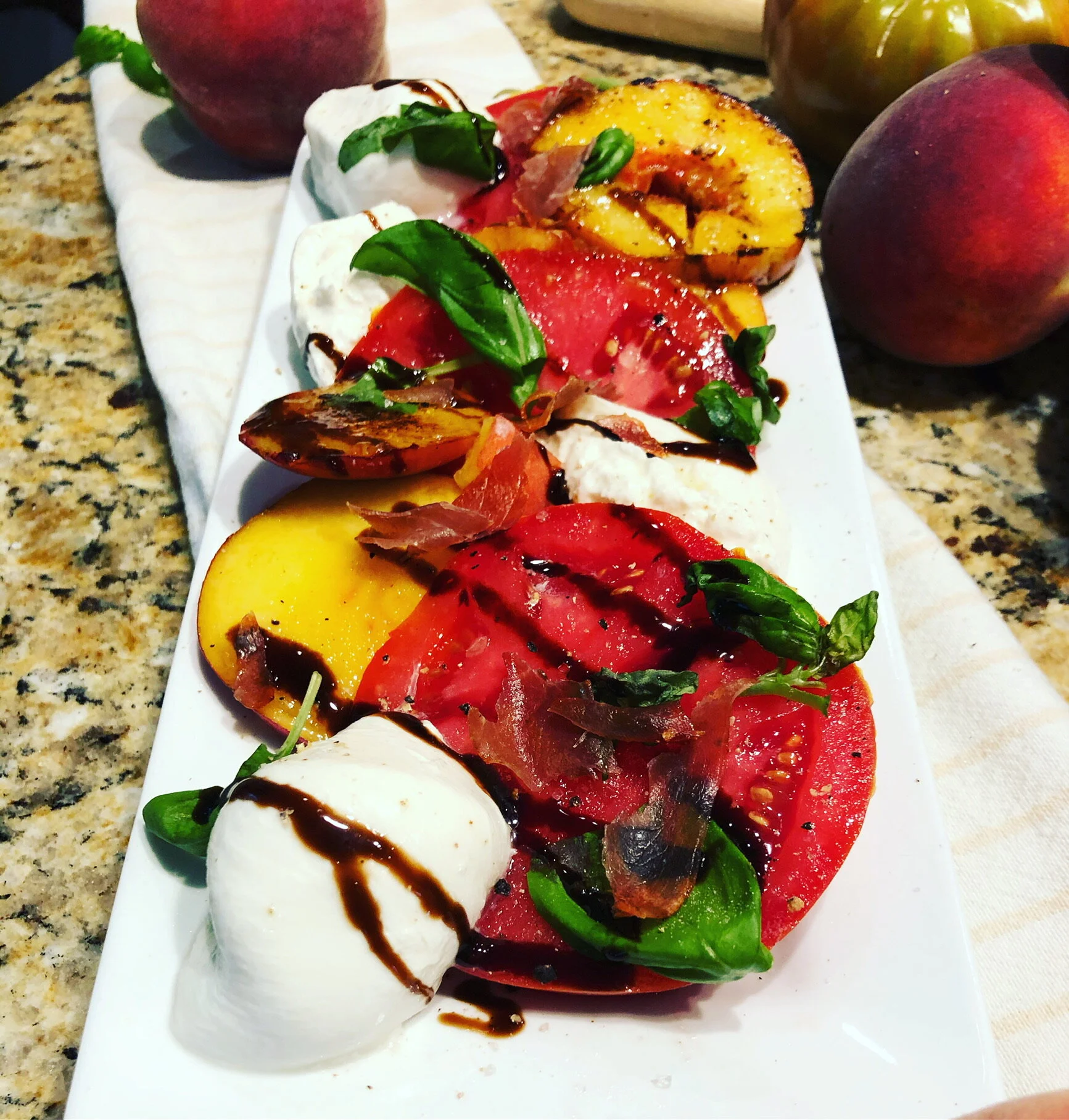 Recipe: Grilled Peach Caprese Salad