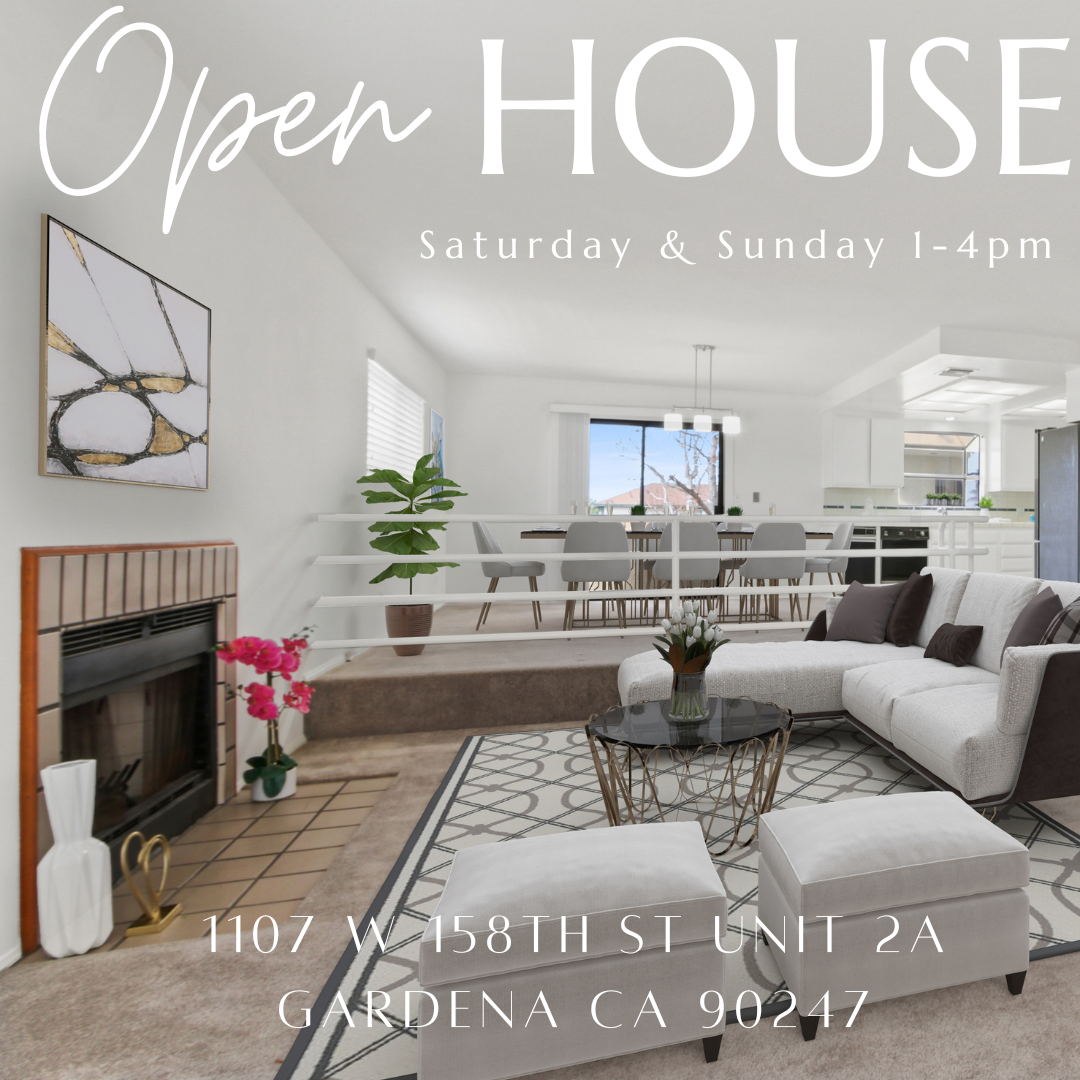 OPEN HOUSE ALERT!! 1107 W. 158th St #2A GARDENA CA 90247 - FOR SALE